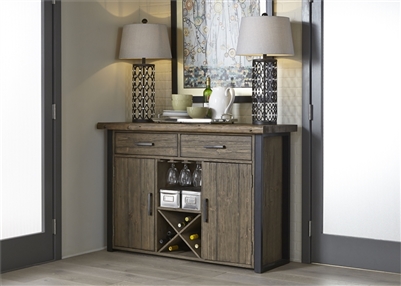 Haley Springs Server in Reclaimed Gray and Tan Wood Finish by Liberty Furniture - 128-SR5638