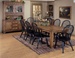 Treasures 7 Pc Extension Leg Table in Rustic Oak Finish with Black Windsor Chairs by Liberty Furniture - 17-C4050