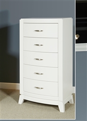 Avalon 5 Drawer Lingerie Chest in White Truffle Finish by Liberty Furniture - 205-BR46