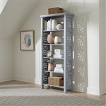 Trellis Lane Accent Bookcase in Weathered Gray Finish by Liberty Furniture - LIB-2094G-AC3001