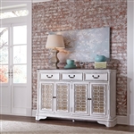 Magnolia Manor Buffet in Antique White Finish by Liberty Furniture - 244-HB6642