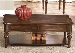 Andalusia Cocktail Table in Vintage Cherry Finish by Liberty Furniture - 259-OT