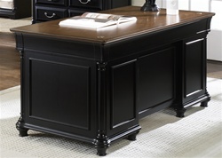 St. Ives Jr Executive Desk in Two Tone Finish by Liberty Furniture - 260-HO105