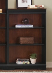 St. Ives 48-Inch Jr Executive Bookcase in Two Tone Finish by Liberty Furniture - 260-HO3048