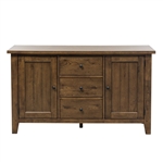 Hearthstone Buffet in Rustic Oak Finish by Liberty Furniture - 382-CB6183