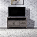 Modern Farmhouse 56 Inch Entertainment Console in Dusty Charcoal Finish by Liberty Furniture - 406-TV56