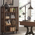 Arlington House Open Bookcase in Cobblestone Brown Finish by Liberty Furniture - LIB-411-HO201