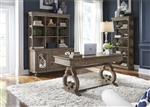 Simply Elegant 4 Piece Home Office Set in Heathered Taupe Finish by Liberty Furniture - 412-HO