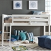 Allyson Park Twin Loft Bed in Wirebrushed White Finish with Wire Brushed Charcoal Tops by Liberty Furniture - 417-BR08HF