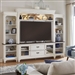 Allyson Park 6 Piece Entertainment Center with Piers in Wirebrushed White Finish by Liberty Furniture - 417-ENT-ECP