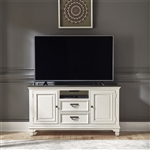 Allyson Park 56 Inch TV Console in Wirebrushed White Finish by Liberty Furniture - 417-TV56