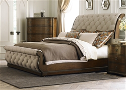 Cotswold Upholstered Sleigh Bed in Cinnamon Finish by Liberty Furniture - 545-BR21H