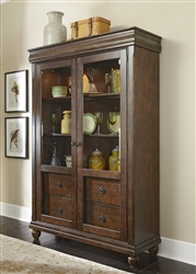 Rustic Tradition Display Cabinet in Rustic Cherry Finish by Liberty Furniture - 589-CH5278