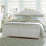 Summer House I Panel Bed in Oyster White & Navy Finish by Liberty Furniture - 607-BR-QPB
