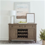 Americana Farmhouse Buffet in Dusty Taupe Finish by Liberty Furniture - LIB-615-CB6040