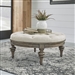 Americana Farmhouse Round Cocktail Ottoman in Taupe Finish by Liberty Furniture - 615-OT1080