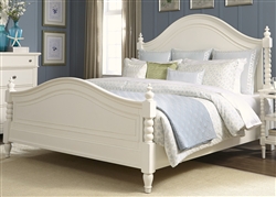 Harbor View Poster Bed in White Linen Finish by Liberty Furniture - 631-P-BED