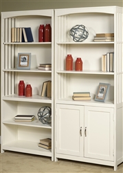 Hampton Bay Door Bookcase in White Finish by Liberty Furniture - 715-HO202