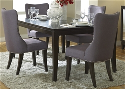 Platinum 5 Piece Dining Set in Satin Espresso Finish by Liberty Furniture - 861-DR-5RLS