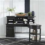 Harvest Home L Shaped Desk with Hutch in Chalkboard Finish by Liberty Furniture - 879-HO-LSD