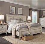 Raelynn Panel Bed in Weathered White Finish by Magnussen - MAG-B4220-54