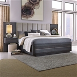 Wentworth Village Wall Upholstered Bed with Storage Footboard by Magnussen - MAG-B4995-50G