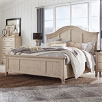 Harlow Panel Bed in Weathered Bisque/Antique Bronze Finish by Magnussen - MAG-B5491-54