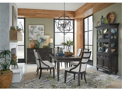 Calistoga 7 Piece Dining Room Set with Upholstered Seat & Back Chairs by Magnussen - MAG-D2590-20-73