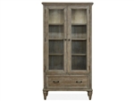 Lancaster Home Office Door Bookcase in Dovetail Grey Finish by Magnussen - MAG-H4352-22