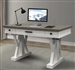 Americana Modern 56 Inch Power Lift Desk in Cotton Finish by Parker House - AME#256-2-COT
