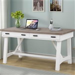 Americana Modern 60 Inch Writing Desk in Cotton Finish by Parker House - AME#360D-COT