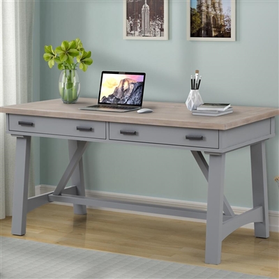 Americana Modern 60 Inch Writing Desk in Dove Finish by Parker House - AME#360D-DOV