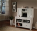 Boca 47-Inch Credenza & Hutch in Cottage White Finish by Parker House - BOC-347CH