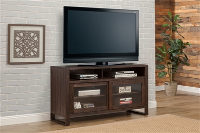 Brooklyn 60 Inch TV Console in Antique Burnished Pine Finish by Parker House - BRO-60