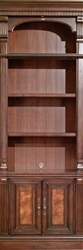 Corsica 32 Inch Open Top Bookcase in Antique Vintage Dark Chocolate Finish by Parker House - COR-430