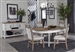 Americana Modern Round Dining Table 5 Piece Dining Set in Cotton and Oak Finish by Parker House - DAME-48RND-COT-2218