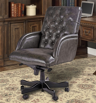 Prestige Office Chair in Twilight Leather by Parker House DC#117-TWI