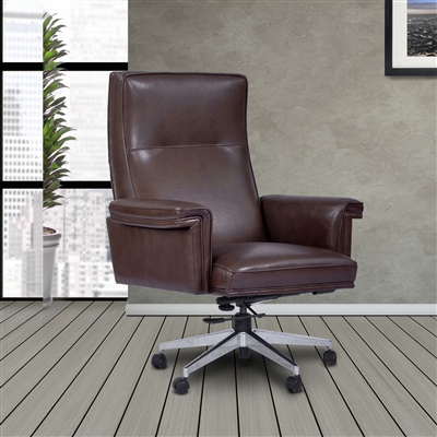 Prestige Office Chair in Walnut Leather by Parker House DC#119-WAL