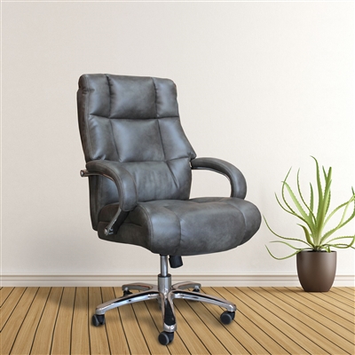 Heavy Duty Desk Chair - 500LB Capacity in Ash Fabric by Parker House - DC#300HD-ASH