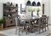 Lodge 7 Piece Counter Height Dining Set in Siltstone Finish by Parker House - DLOD-86CH-2-6U