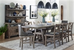 Lodge 9 Piece Counter Height Dining Set in Siltstone Finish by Parker House - DLOD-86CH-2-9M