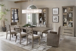 Pure Modern Pedestal Table 7 Piece Dining Set in Moonstone Finish by Parker House - DPUR-88-7