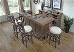 Sundance Quartz Top Bar Unit 5 Piece Set in Sandstone Finish by Parker House - DSUN-80BAR-2-SS-5