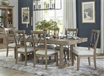 Sundance Rectangular Table 7 Piece Dining Set in Sandstone Finish by Parker House - DSUN-86RECT-2-SS-2018