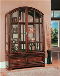 Grand Manor Alicante Collector's Cabinet in Sterling Finish by Parker House - GALI-8000-2