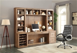 Hickory Creek 6 Piece Home Office Wall in Vintage Honey Finish by Parker House - HIC-6-SET1