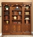 Huntington 3 Piece Bookcase Wall in Antique Vintage Pecan Finish by Parker House - HUN-420-3