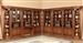 Huntington 10 Piece Library Wall in Antique Vintage Pecan Finish by Parker House - HUN-430-10