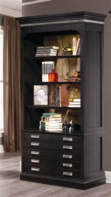 Lincoln Park 40 Inch Open Bookcase in Vintage Ash Finish by Parker House - LIN-430