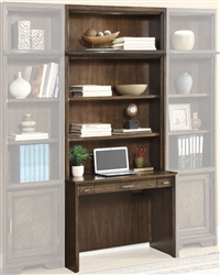 Meridien 2 Piece Library Desk in Burnished Dark Ash Finish by Parker House - MER-460-2